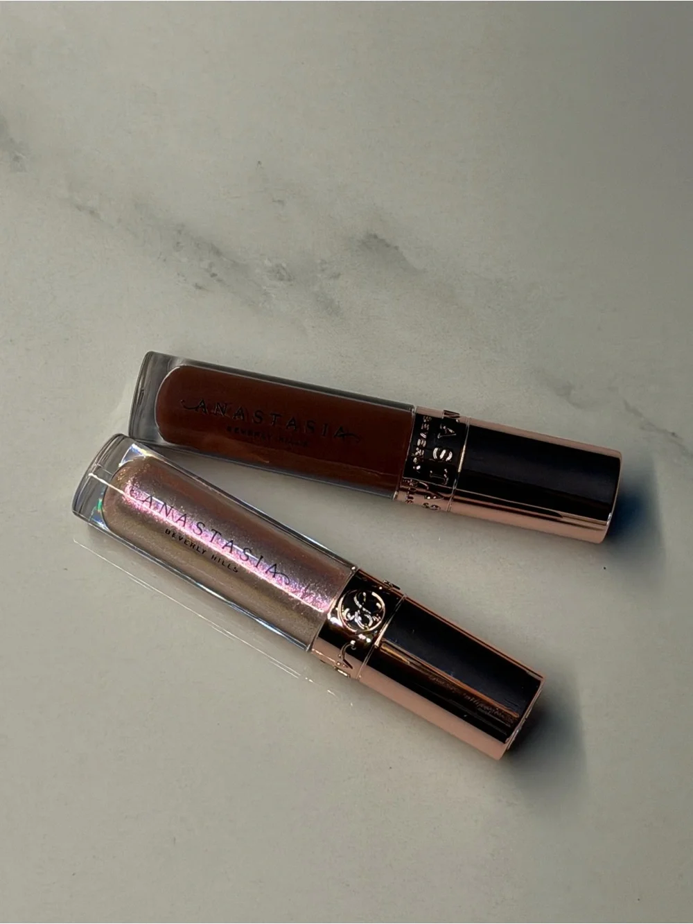 Anastasia High Shine Mini Lip Gloss Duo — Molten and Aura